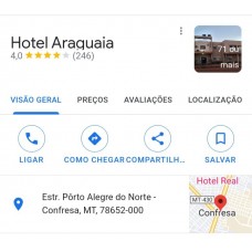 Cliente - Hotel Araguaia  - Confresa  - MT 